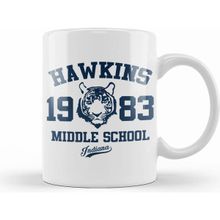 Humuts Hawkins Middle School Stranger Things Beyaz Porselen Kupa Bardak