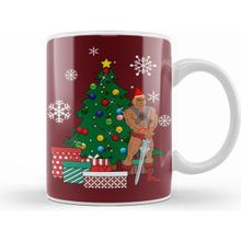Humuts He Man Around the Christmas Tree Beyaz Porselen Kupa Bardak
