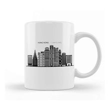 Humuts Hong Kong Skyline Outline Cityscape Travel Kupa Bardak