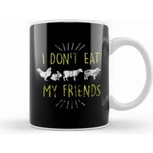Humuts I Don T Eat My Friends Vegan Cute Distressed Kupa Bardak