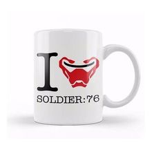 Humuts I Love Soldier 76 Overwatch Kupa Bardak