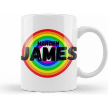 Humuts James Harden Basketball Gifts Vintage Retro Rainbow Qquotes For Boys And Dad Kupa Bardak