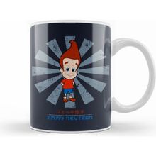 Humuts Jimmy Neutron Retro Japanese Beyaz Kupa
