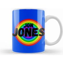 Humuts Jon Jones Vintage Retro Rainbow Style Warriors Design Wrestlers Gift Kupa Bardak