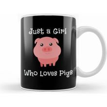 Humuts Just A Girl Who Loves Pigs Cute Baby Pig Piglet Kupa Bardak