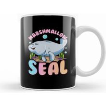 Humuts Kawaii Cute &amp; Funny Manatees The Marshmallow Seal Ocean Kupa