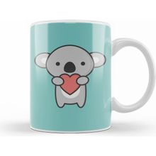 Humuts Kawaii Cute Koala with Heart 01 Beyaz Kupa