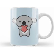Humuts Kawaii Cute Koala with Heart Beyaz Kupa