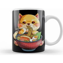 Humuts Kawaii Shiba Inu Noodles Cute Anime Dog Ramen Otaku Weeaboo Beyaz Kupa