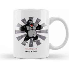 Humuts King Kong Retro Japanese Beyaz Kupa