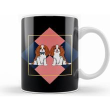 Humuts Lattice Cavalier King Charles Spaniel Beyaz Kupa