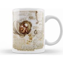 Humuts Leonardo Da Vinci Fetus Beyaz Kupa