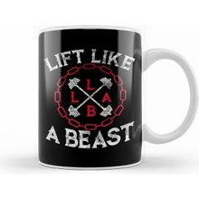 Humuts Lift Like A Beast Weightlifting Powerlifting Gym Beyaz Kupa