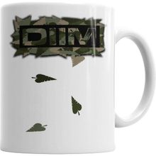 Humuts Logo Dıım Floral Camuflado Beyaz Kupa