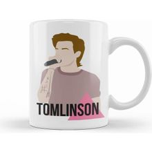 Humuts Louis Tomlinson Pink Triangle Beyaz Kupa