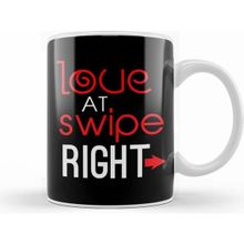 Humuts Love At Swipe Right Funny Online Dating Beyaz Kupa