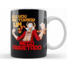 Humuts Luffy Nego Arretado Beyaz Porselen Kupa Bardak