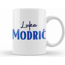 Humuts Luka Modrić Beyaz Porselen Kupa Bardak
