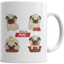 Humuts Mae De Pug Köpek Beyaz Kupa