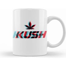 Humuts Marijuana Kush Hologram Beyaz Kupa