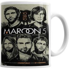 Humuts Maroon 5 Beyaz Kupa