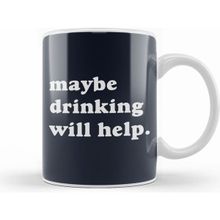 Humuts Maybe Drinking Will Help Beyaz Kupa