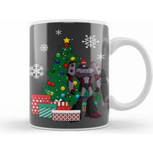 Humuts Megatron Around the Christmas Tree Transformers Beyaz Porselen Kupa Bardak