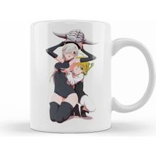 Humuts Meliodas Elizabeth the Seven Deadly Sins Beyaz Porselen Kupa Bardak