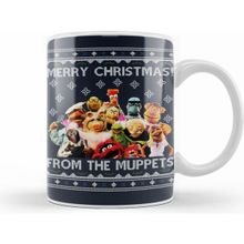 Humuts Merry Christmas From the Muppets Beyaz Porselen Kupa Bardak