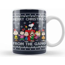 Humuts Merry Christmas From the Peanuts Gang Beyaz Porselen Kupa Bardak