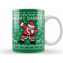 Humuts Merry Dabmas Santa Claus Christmas Dab Beyaz Porselen Kupa Bardak