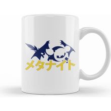 Humuts Meta Knight Silhouette Japanese Kirbys Adventure Beyaz Porselen Kupa Bardak