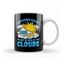 Humuts Meteorolo Gist Paid to Keep My Head In the Clouds Beyaz Porselen Kupa Bardak