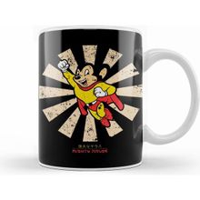 Humuts Mighty Mouse Retro Japanese Beyaz Kupa
