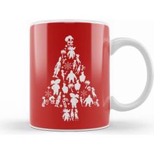 Humuts Monkey Island Christmas Tree Silhouette Kupa Bardak