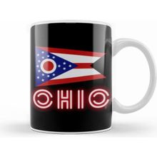 Humuts Ohio State Flag Gift Vintage Retro Rainbow Style Kupa