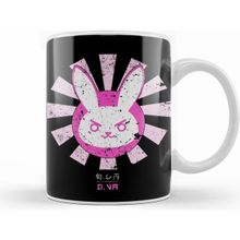 Humuts Overwatch D Va Bunny Logo Retro Japanese Kupa