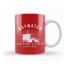 Humuts Porselen Beyaz Baywatch Saving Lives Since 1989 Kupa Bardak