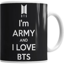 Humuts Porselen Beyaz Bts Love Kupa Bardak