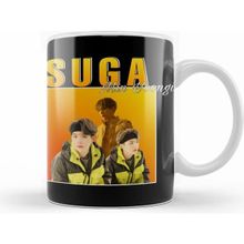 Humuts Porselen Beyaz Bts Suga Min Yoongi 90S Kupa Bardak