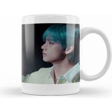 Humuts Porselen Beyaz Bts V Lights Kupa Bardak