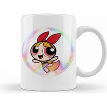 Humuts Porselen Beyaz Bubbles Powerpuff Girls Kupa Bardak