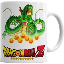 Humuts Porselen Beyaz Camiseta Shenlong Dragon Ball Kupa Bardak
