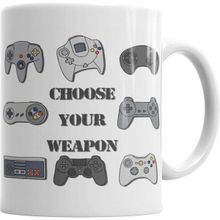 Humuts Porselen Beyaz Choose Your Weapon Kupa Bardak