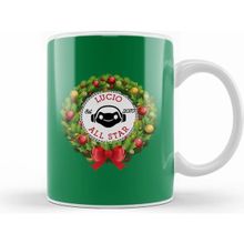 Humuts Porselen Beyaz Christmas All Star Overwatch Lucio Wreath Kupa Bardak