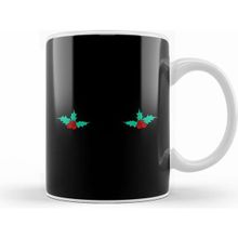 Humuts Porselen Beyaz Christmas Chest Holly Kupa Bardak