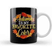 Humuts Porselen Beyaz Cute Funny Autumn Is My Favorite Color Kupa Bardak