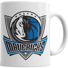 Humuts Porselen Beyaz Dallas Mavericks Kupa Bardak