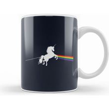 Humuts Porselen Beyaz Dark Side Of The Unicorn Pink Floyd Mix Kupa Bardak