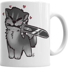 Humuts Porselen Beyaz Dark Souls Great Grey Cuddly Wolf Sif Kupa Bardak